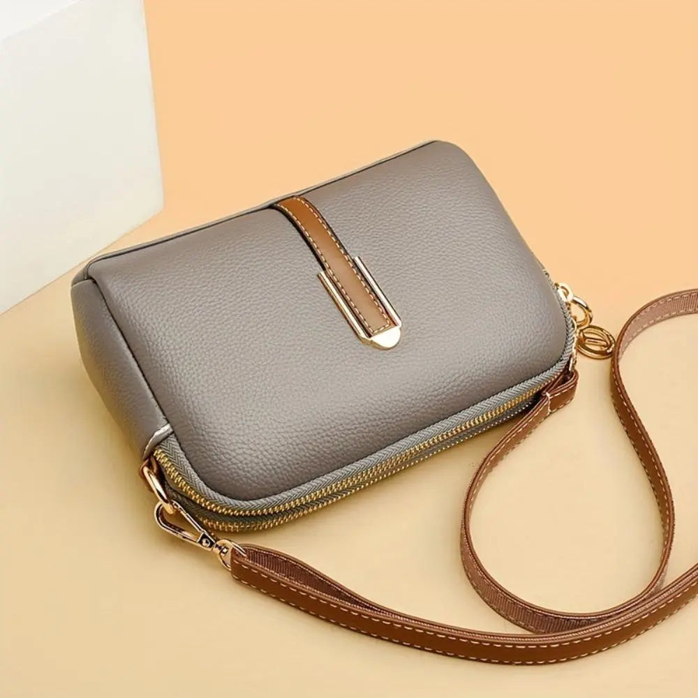 Mila Litchi Embossed Crossbody Bag Grace Bags