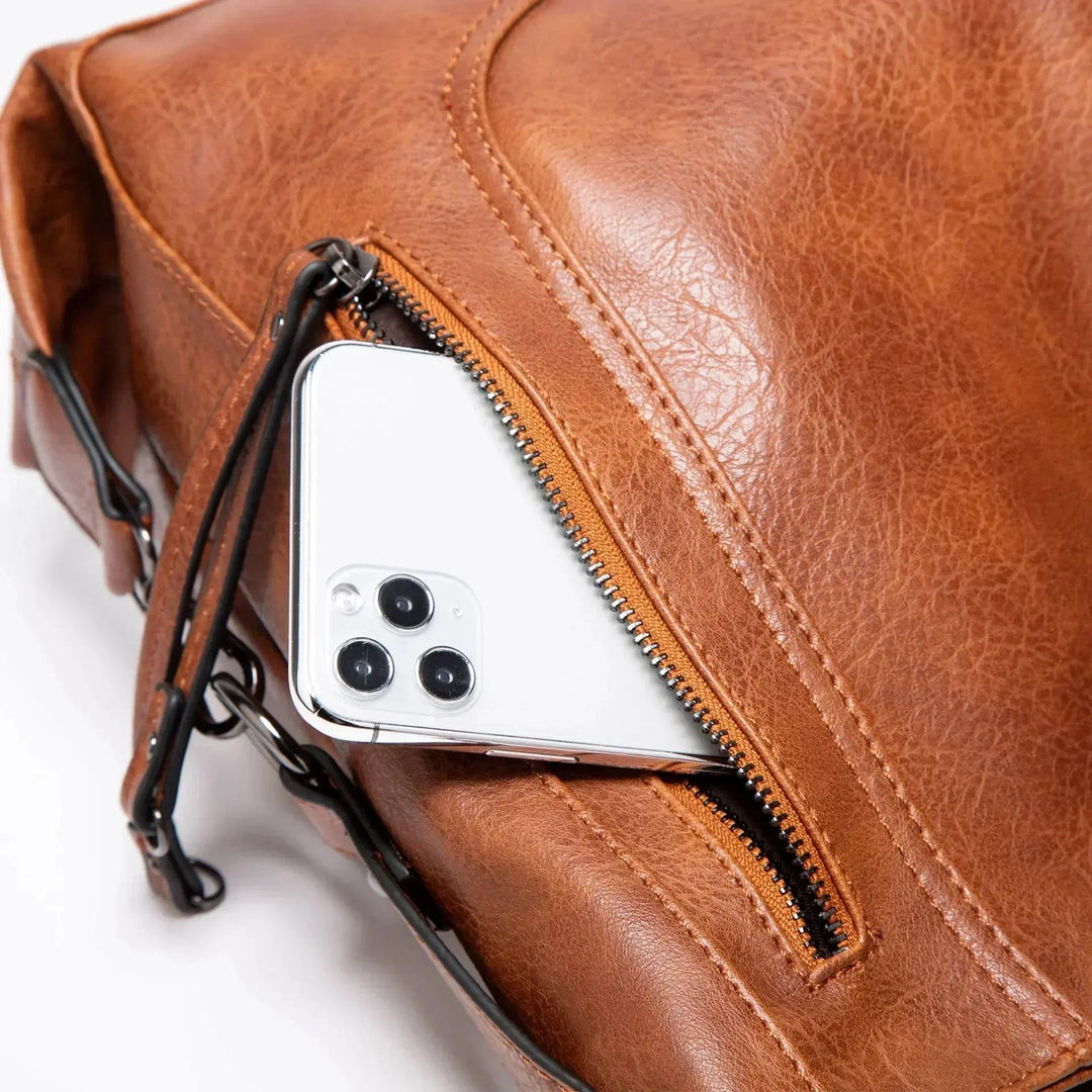 Priscilla’s Vintage Charm | Leather Bag